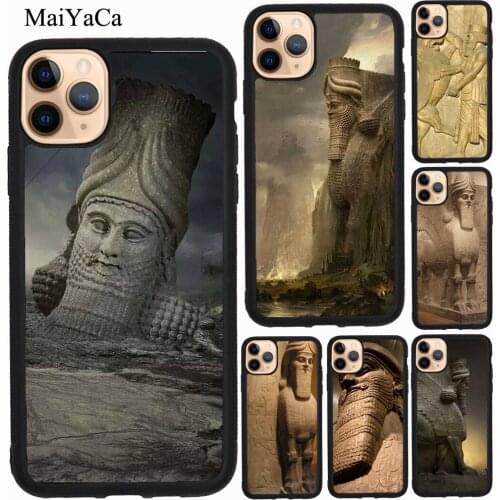MaiYaCa Lamassu Assyrian Mesopotamian For iPhone 7 8 Plus 6S SE 2020 Case For iPhone 12 mini 11 Pro Max XS X XR Cover