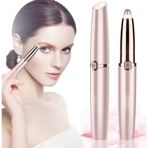 Electric Eyebrow Trimmer Makeup Painless Eye Brow Epilator Mini Shaver Razors Portable Facial Hair Remover Women depilator
