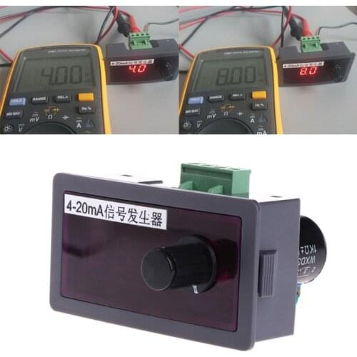 DC 12V/24V 4-20mA Signal Generator Current Signal Source w/ Polarity Protection 'lrz