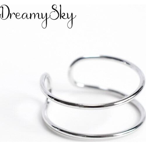 Hot Sale Charm Open Layer Chains Rings for Women Men Adjustable Size Finger Rings Valentines Day Gift Jewelry 2021 New
