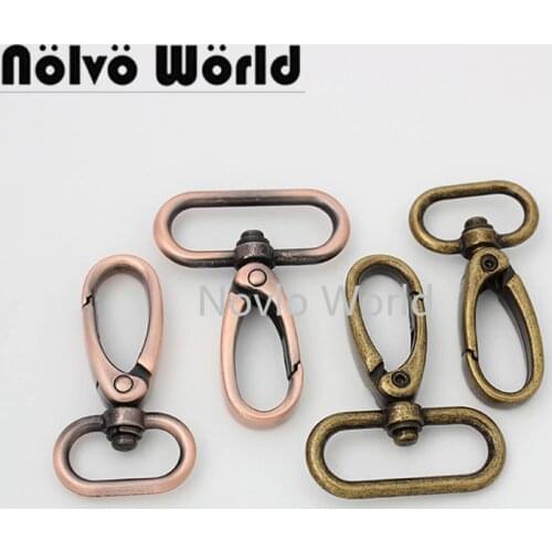 10-50pcs 12mm 16mm 19mm 25mm 30mm 38mm trigger snap hook red copper clasp metal clip swivel dog leash bronze clasps Wholesale