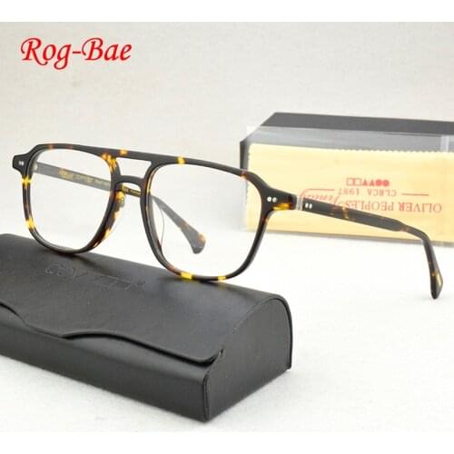 Square Retro acetate eyeglasses men 2020 myopia reading square woman transparent Optical glasses frame Computer spectacle frames
