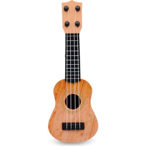 83XC Mini Toy Guitar for Toddlers Musical Instruments Beginners Child Musical Instruments Educational Wooden Color