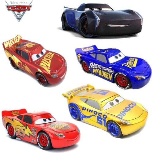 27 Style Disney Metal Alloy Diecast Car Toy Disney Pixar Cars 3 Lightning McQueen Black Storm Jackson Model Car Toys Kids Gift