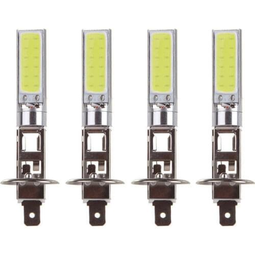New Arrival 4Pcs H1 COB LED Car Headlight Driving Light Lamp Bulb White 6000K Automobile Super Bright Auto Car Lighting Lamp