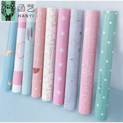 Wallpaper bedroom warm princess pink girl dormitory renovation living room creative background wall decoration waterproof wall