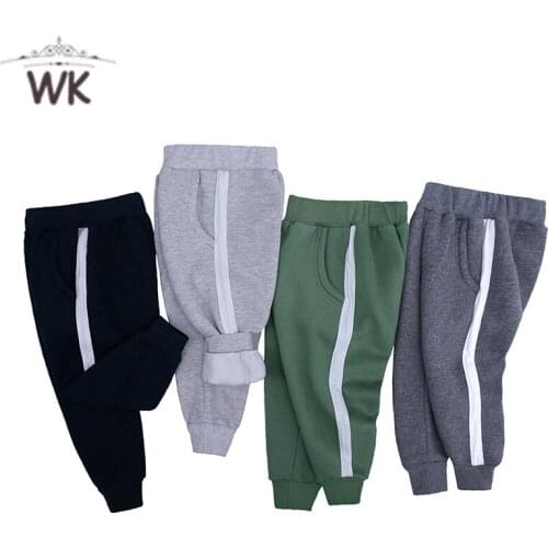 Autumn winter Boys Sport Pants side stripe Cotton Kids Trousers Children Pants Casual Style Kids Boy Clothes 4 6 8 10 Year CP233