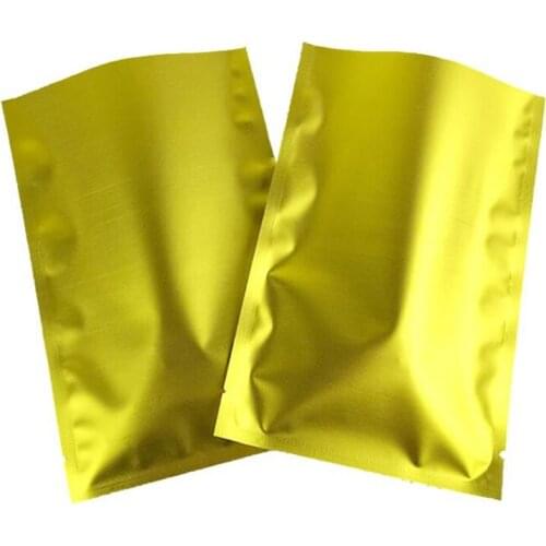 100Pcs/Lot Food Bags Open Top Storage Saver Bags Vacuum Pouches For Food Meat Beans Gold Powder Medicine Coffee Mask Bag Packing