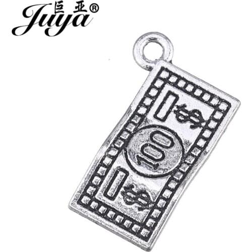 10pcs Charms 100 Dollars Money 18.3*10mm Ancient Pendant for Women Necklace Bracelet Jewelry Making Supplies Accessories
