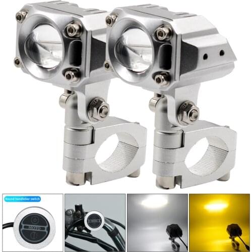 All Aluminum Motorcycle LED Headlight 12v-80v Electric Vehicle Lens Headlight Waterproof Car External Spotlight Manufacturer