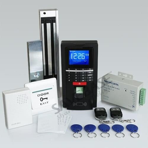 HOMSECUR Fingerprint And ID Card Reader Access Control System With Magnetic Lock+Doorbell
