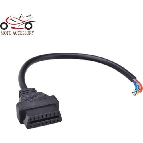 Universal OBD2 OBD-II 16 Pin Female Extension Connector Diagnostic Cable Opening Cable Plug J1962