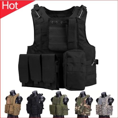 Airsoft Military Molle Combat Assault Plate Carrier Tactical Vest Paintball Equipment CS Outdoor Clothing Hunting Accessories