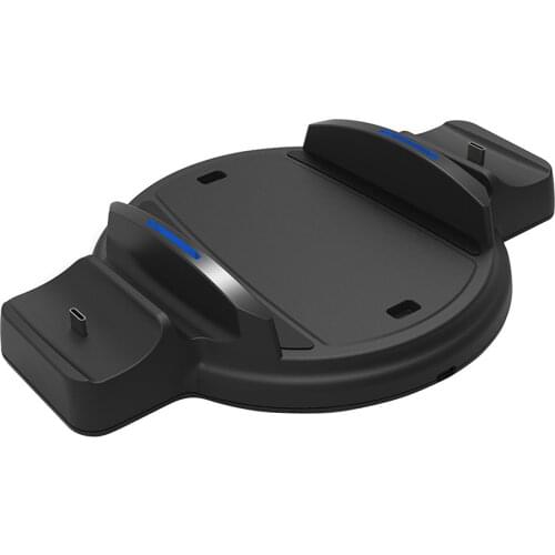 Charger For P5 Controller Fast Charging Dock Station Console Stand For P5 For PS5DE UHD Host Round Base Bracket