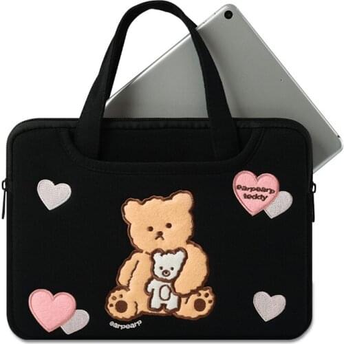 Cute cartoon tablet computer handbag storage bag for Apple Ipad9.7 inch air3 10.5 female