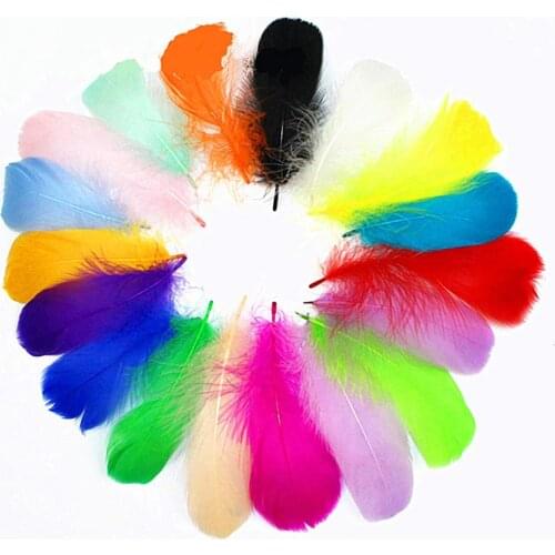 100PCS Natural Colored Feathers Balloons Christmas Balls Filler for DIY Craft Wedding Home Party New Year 2021 Decoration 8-12cm