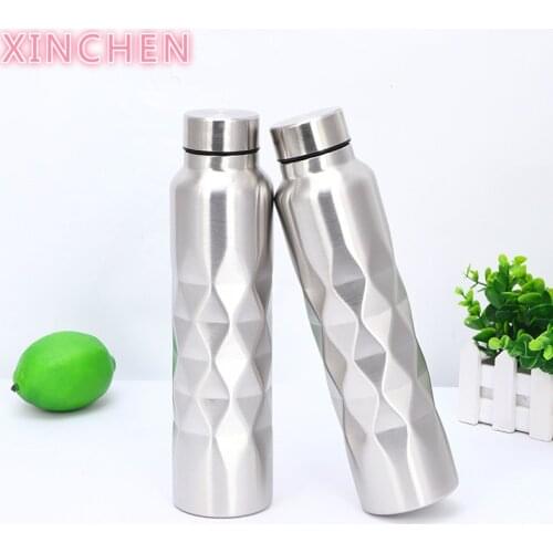1000ml Single-wall Stainless Steel Water Bottle (NOT Thermos) Gym Sport Bottles Portable Large-capacity sports bottle