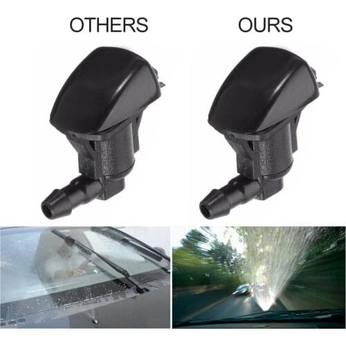 2PCS Front Windshield Washer Nozzle Water Sprayer Rear Wiper Screen Washer Jet 5303833AA Car Styling