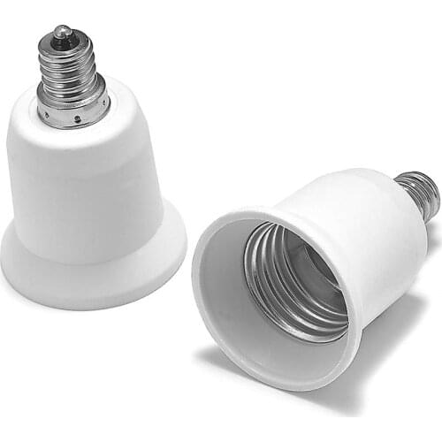 E12 to E27 Adapter E12 to E26 Power Adapter Lamp Holder Converter Base Socket LED Light Bulb Extend Plug