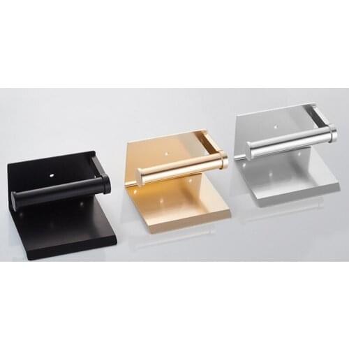 Promotion! Toilet Paper Holder with Shelf Wall Mounted Mobile Phone Paper Towel Holder Decorative Bathroom Roll Paper Holder