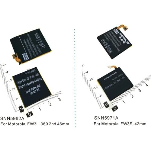 NEW High quality Battery 400mAh For Motorola moto 360 2nd 46mm FW3L SNN5962A 42mm FW3S SNN5971A Smart Watch batteries