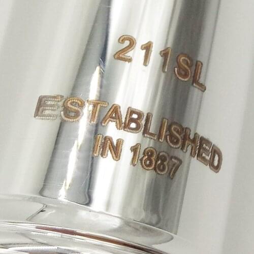 De Xin Flute 211SL Silver Plated Professional Flute Instrument Intermediate Student Flutes 211 C Leg 16 Holes Closed Hole E Key