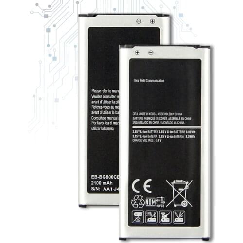 For Samsung S5mini Battery For Samsung Galaxy S5 Mini G800 G800F G800H G800A G800Y G800R EB-BG800BBE 2100mAh Batteries