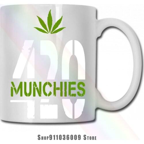 420 Munchies Weed Leaf mug cup tazas