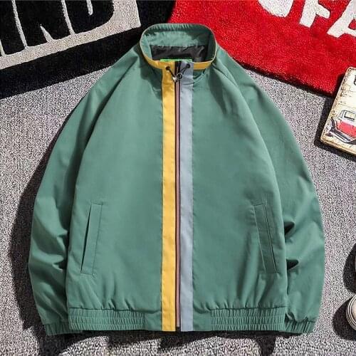 Men Patchwork Casual Jackets 2021 Autumn Mens Korean Fashions Windbreaker Harajuku Hip Hop Streetwear Jackets Coats M-6XL Top
