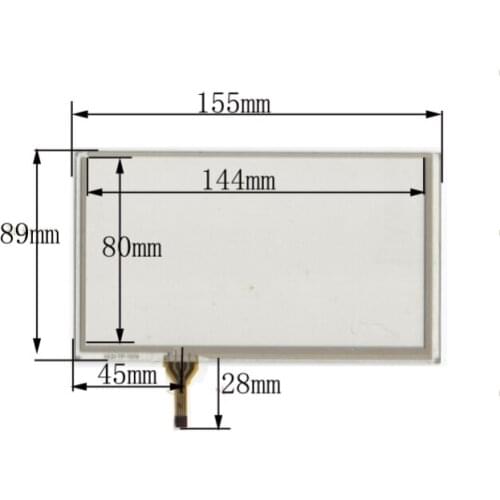155mm*89mm new 6.2 inch 155*89 hd-tp-1579 car navigation touches the hand-written external screen four lines