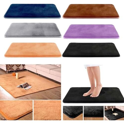 Memory Foam Bath Mat Non Slip Absorbent Rug Machine Washing, 40x60cm / 50x80cm