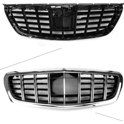 Front Grille GT R Grill For Mercedes Benz S-Class Maybach W222 S350 S400 S500 2014 2015 2016 2017 2018 14 15 16 17 18
