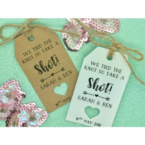 Personalized Take a Shot wedding welcome thank you HANGOVER KIT Gift Tags wine Bottle Candy Sweetie Guest Labels booking Cards