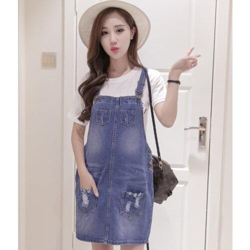 Maternity dresses summer denim strap Pregnant Women dresses summer 2021 Pregnancy Loose Temperament Plus Size Clothes