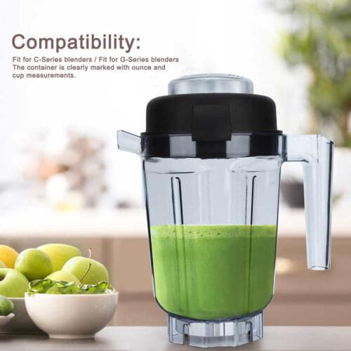 Transparent Food Blender Container with Blade Lid Replacement Accessories Fit for Vitamix Container 32oz Blender Accessories