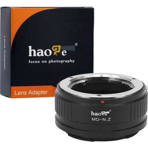 Haoge Manual Lens Mount Adapter for Minolta MD Lens to Nikon Z Mount Camera Such as Z6 Z7