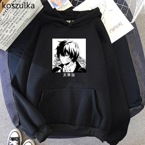 Bungou Stray Dogs Osamu Dazai Hoodies Sweatshirt Plus Size Fleece Hoody Harajuku Pullovers Hoodied Anime Hoodie Women Clothes