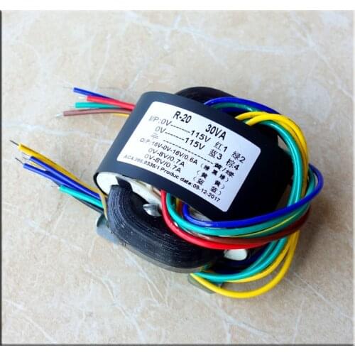 30W R cattle R type transformer DAC dedicated dual 16V plus two sets of single 7V