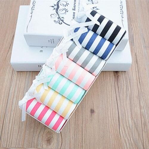 7pcs/lot New Panties Women Cotton Underwear Briefs Comfort Intimates Underpants Girls Panty Cute Lingerie Tange Thong XXL