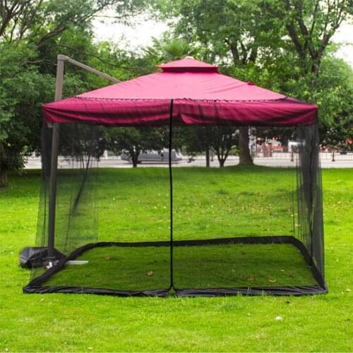 Outdoor Insect Net Patio Umbrella Insect Netting Screen Netting Gazebo Portable Style Netting UV Resistant Outdoor Accessories