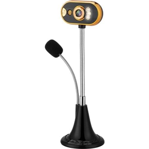 480P USB Plug-And-Play Webcam Is Compatible with Computer Desktops for Video Conferencing and Online Video Streaming