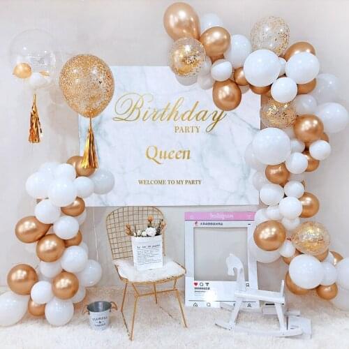 BTRUDI golden metal diy balloons birthday party wedding decoration supplies balloon chain boys and girls baby shower