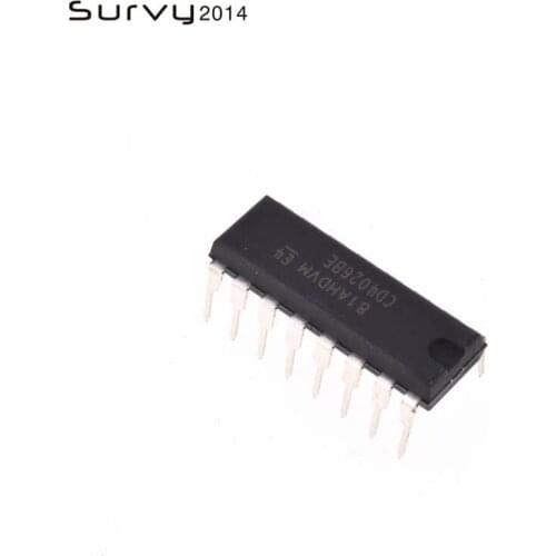 10pcs/lot CD4026BE DIP-16 CD4026 CMOS Decade Counters/Dividers ic diy electronics