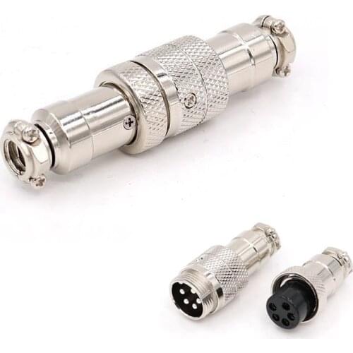 2Set/lot GX16 Aviation Socket Plug Male & Femalel Connector 16mm Circular Connector 2 3 4 5 6 7 8 Pin Optional