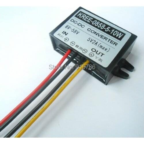 24V to 5V / 36V to 5V / 48V to 5V / 12V to 5V 2A buck module / DC-DC car power converter