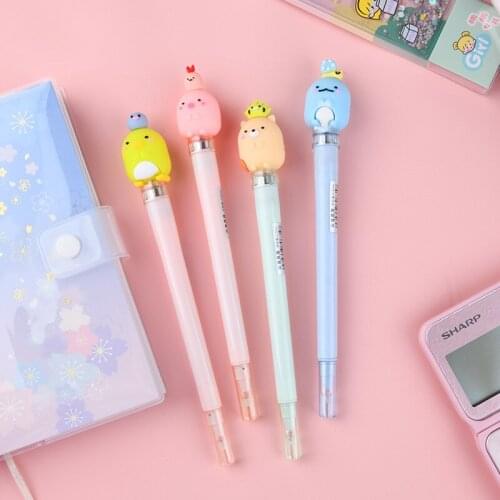 36 pcs/lot Creative Sumikko Gurashi Light Gel Pen Cute 0.5mm Neutral Pens School Office writing Supplies Promotional Gift
