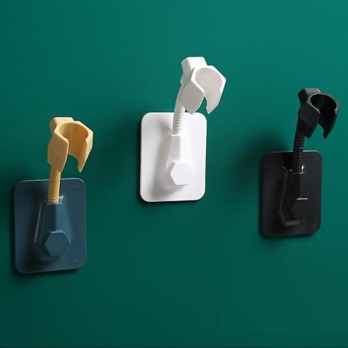 360 Shower Head Holder Punch-Free Adjustable Wall Mounted Adjusting Bracket Base Mount Brackets Bathroom Accessories