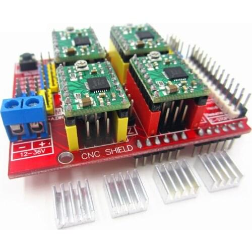 5set New cnc shield v3 engraving machine / 3D Printer / + 4pcs A4988 driver expansion board