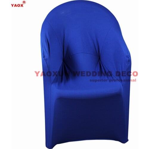 1pcs Sold Plastic Lycra Spandex Arm Chair Cover Wedding Chair Covers For Event Party Hotel Decoration