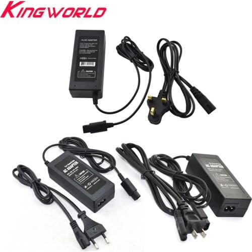 50sets US EU UK AU Plug AC adapter supply for G-amecube N-GC console with power cable